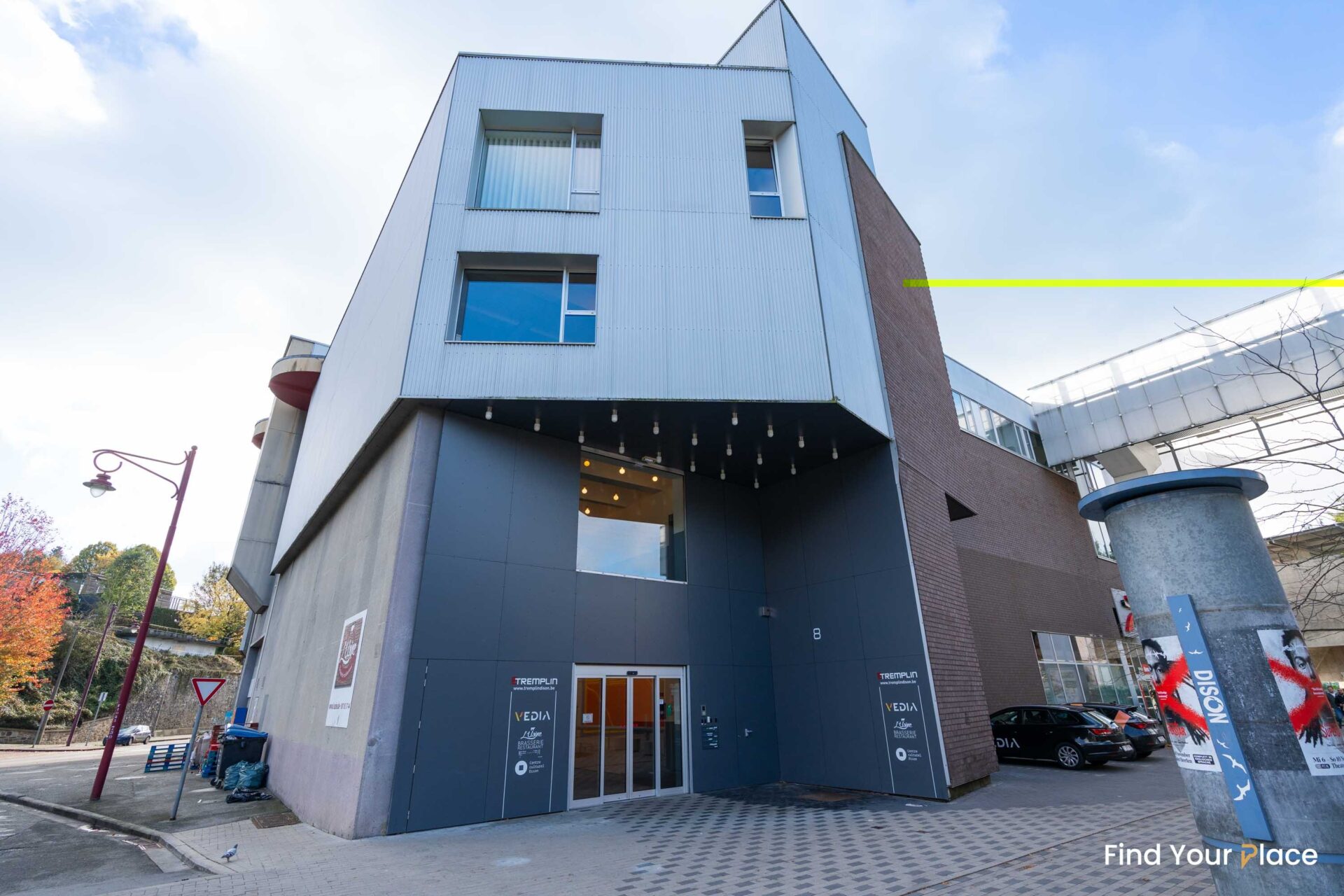 Entrée de l’Espace Tremplin à Dison