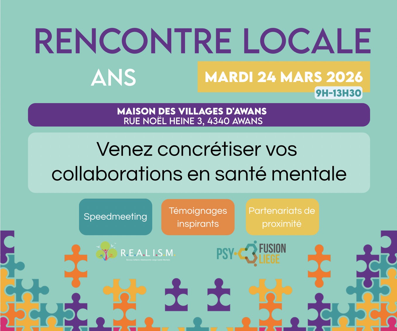 Affiche de la rencontre locale