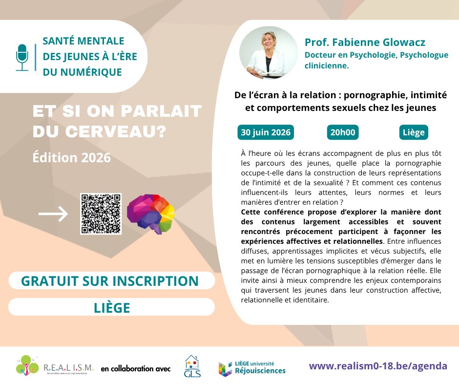Affiche conférence De l'écran à la relation